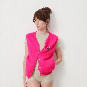 Pink AMERICAN VINTAGE Alpaca Vest